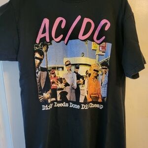 AC/DC Black Graphic T-Shirt